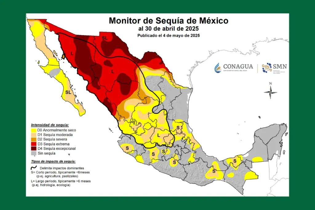 Monitor de sequía de México