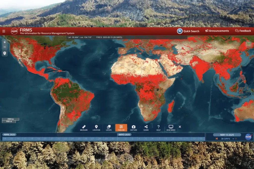 Mapa Mundial Incendios